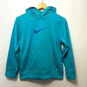 Nike Therma-Fit Women’s Size Large Fleece‎ Lined Aqua Hoodie